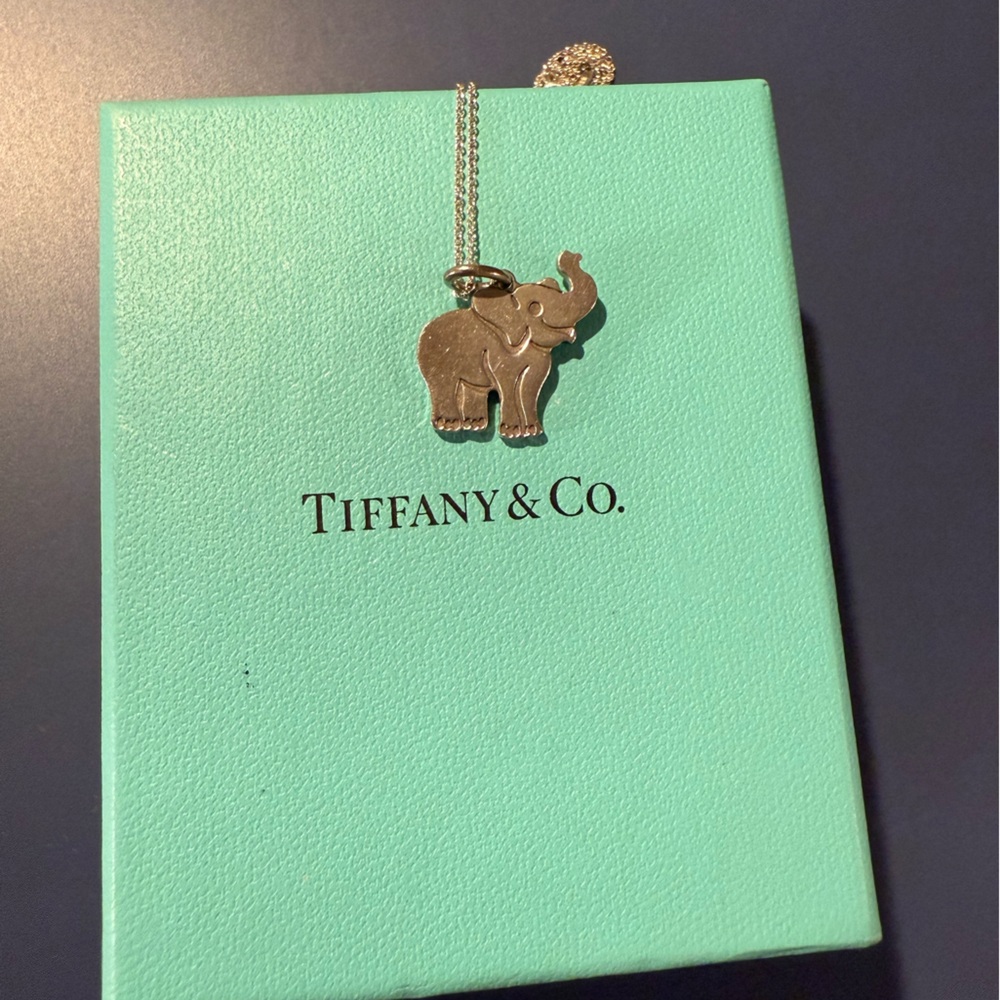 Tiffany & Co. Silver Elephant Pendant
